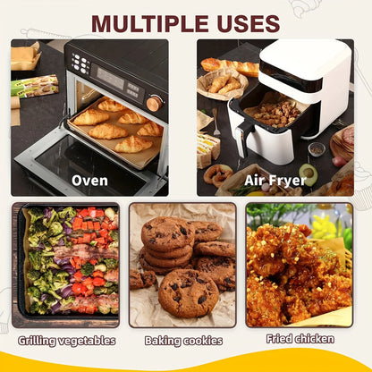 5–20 m Backpapier Rolle 🍪 – Antihaftbeschichtet & vorgeschnitten für Backofen, Airfryer & Grill