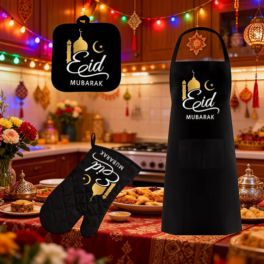 Eid Mubarak – Küchendekoration für Muslime, islamische Gastgeber, Ramadan Kareem al-Fitr Al Adha Iftar – Geschenk für Gastgeberinnen, Mütter, Ehefrauen und Großmütter