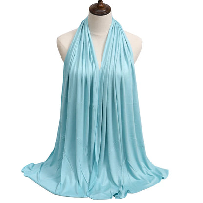 Damen Hijab Schal 🧕 – Weicher Modal Baumwolljersey Kopftuch, Einfarbig & Elegant