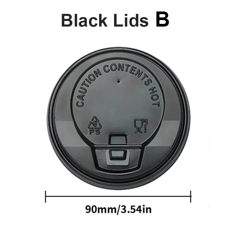 8–16oz Einweg-Kaffeebecher ☕ – Doppelwandige Kraftpapier-Becher mit Deckel für Heiß- & Kaltgetränke To-Go
