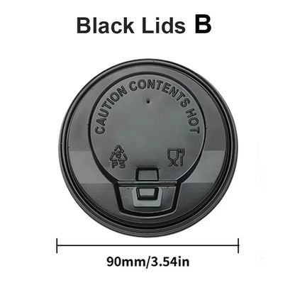 8–16oz Einweg-Kaffeebecher ☕ – Doppelwandige Kraftpapier-Becher mit Deckel für Heiß- & Kaltgetränke To-Go