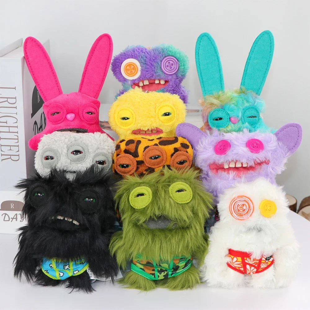 Fuggler lustige hässliche monster Plüschspielzeug Schlüsselanhänger Monsterhasen süße gefüllte fugg kawaii plüschpuppen anhänger geschenke für Kinder 12CM