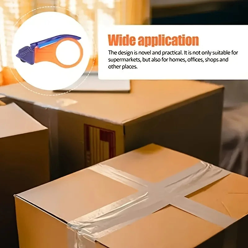 Klebebandabroller & Klebebandschneider 📦 – Praktischer Metall-Zahn & Kunststoff Kartonverschluss-Halter