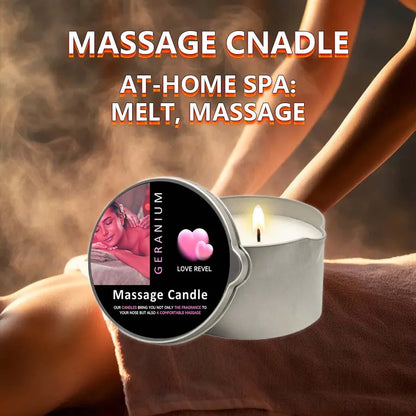 Massagekerze 57g 🕯️ – Aromatherapie Sojawachs Kerze, feuchtigkeitsspendend & perfektes Geschenk