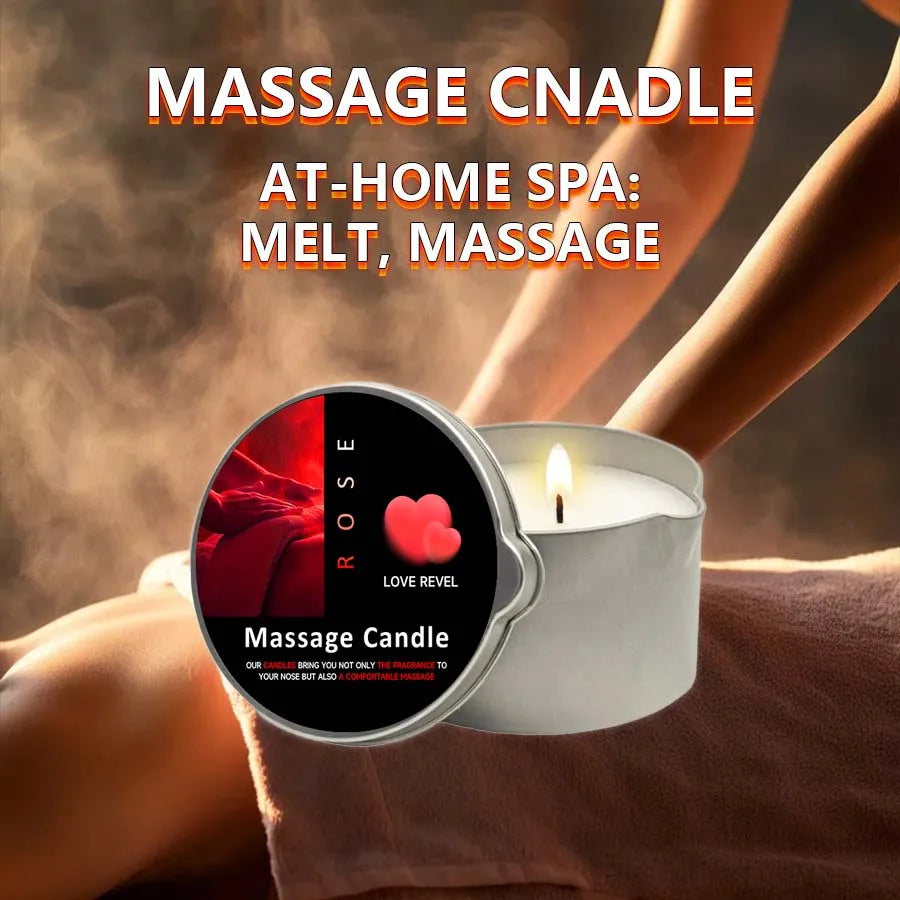 Massagekerze 57g 🕯️ – Aromatherapie Sojawachs Kerze, feuchtigkeitsspendend & perfektes Geschenk