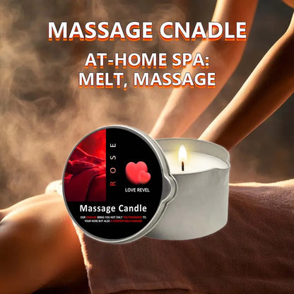 Massagekerze 57g 🕯️ – Aromatherapie Sojawachs Kerze, feuchtigkeitsspendend & perfektes Geschenk