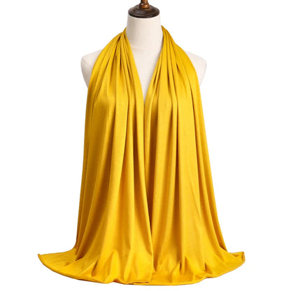 Damen Hijab Schal 🧕 – Weicher Modal Baumwolljersey Kopftuch, Einfarbig & Elegant