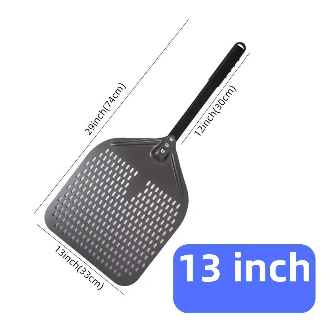 Aluminium Pizzaschieber 🍕 – 6”–14” Brotschieber & Pizzaofen-Wendeschaufel, Hart Eloxiertes Backwerkzeug für Küche & Pizzabackofen