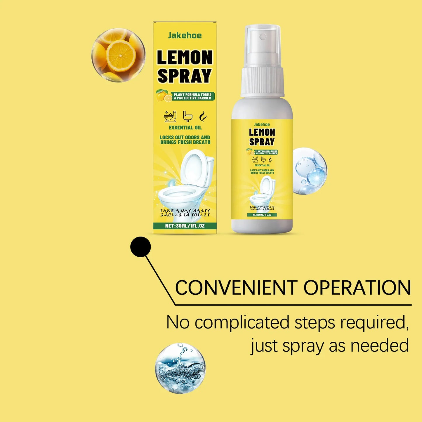 Toiletten-Deodorierungsspray 🍋 – Reinigt, entfernt Kalk & sorgt für langanhaltend frischen Badezimmerduft