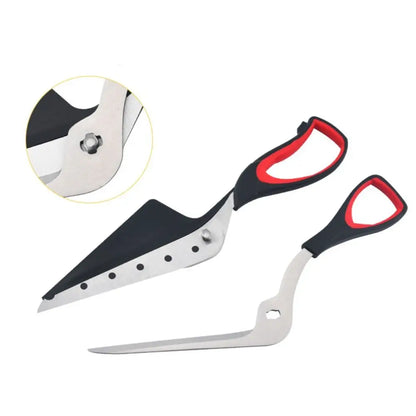 2-in-1 Pizzaschere 🍕 – Abnehmbare Küchenschere & Pizzaschneider mit ergonomischem Griff, Edelstahlklinge für BBQ & Lebensmittel