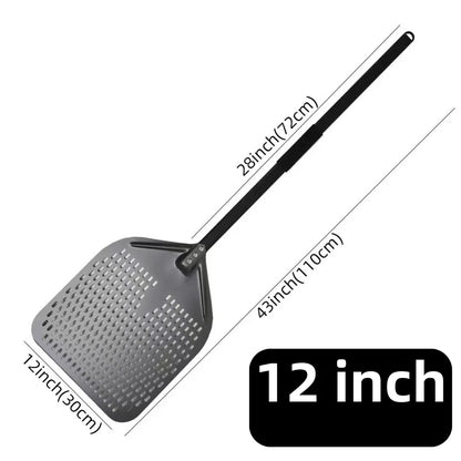 Aluminium Pizzaschieber 🍕 – 6”–14” Brotschieber & Pizzaofen-Wendeschaufel, Hart Eloxiertes Backwerkzeug für Küche & Pizzabackofen