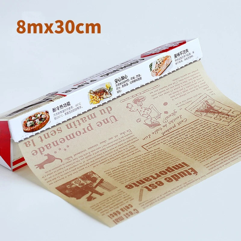 5–20 m Backpapier Rolle 🍪 – Antihaftbeschichtet & vorgeschnitten für Backofen, Airfryer & Grill