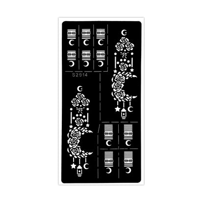 Henna Schablonen Set 🌙 – Wiederverwendbare Tattoo Vorlagen für Hände & Finger, ideal für Festivals & Body Art