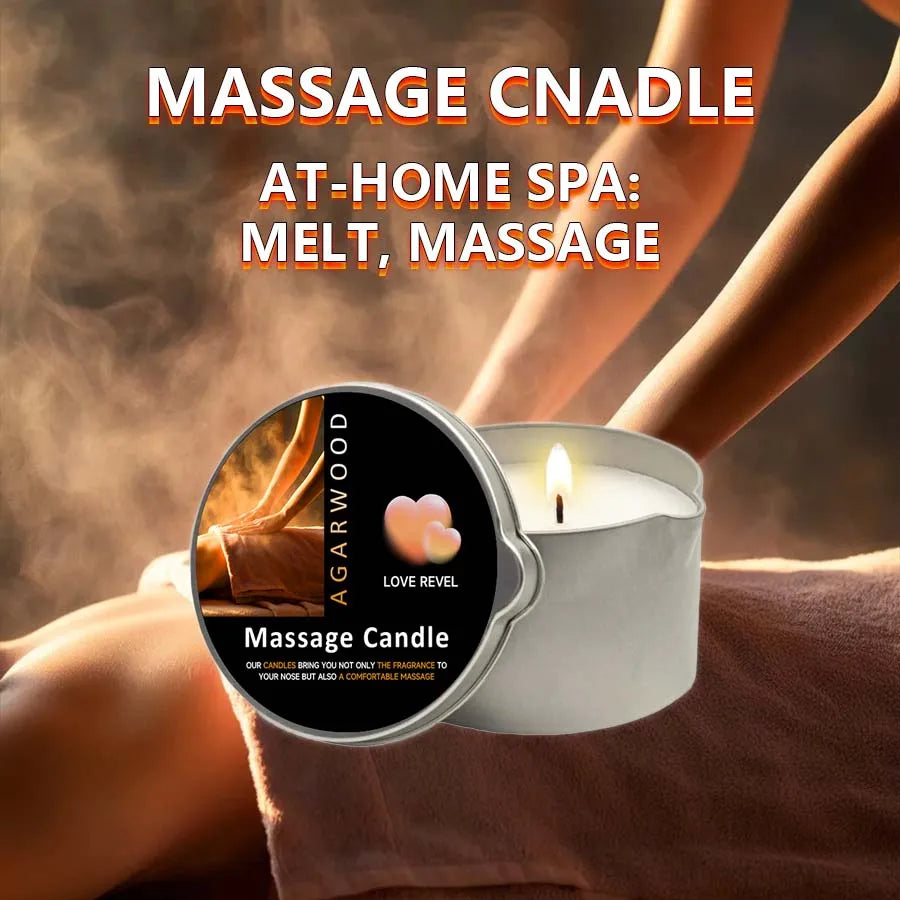 Massagekerze 57g 🕯️ – Aromatherapie Sojawachs Kerze, feuchtigkeitsspendend & perfektes Geschenk