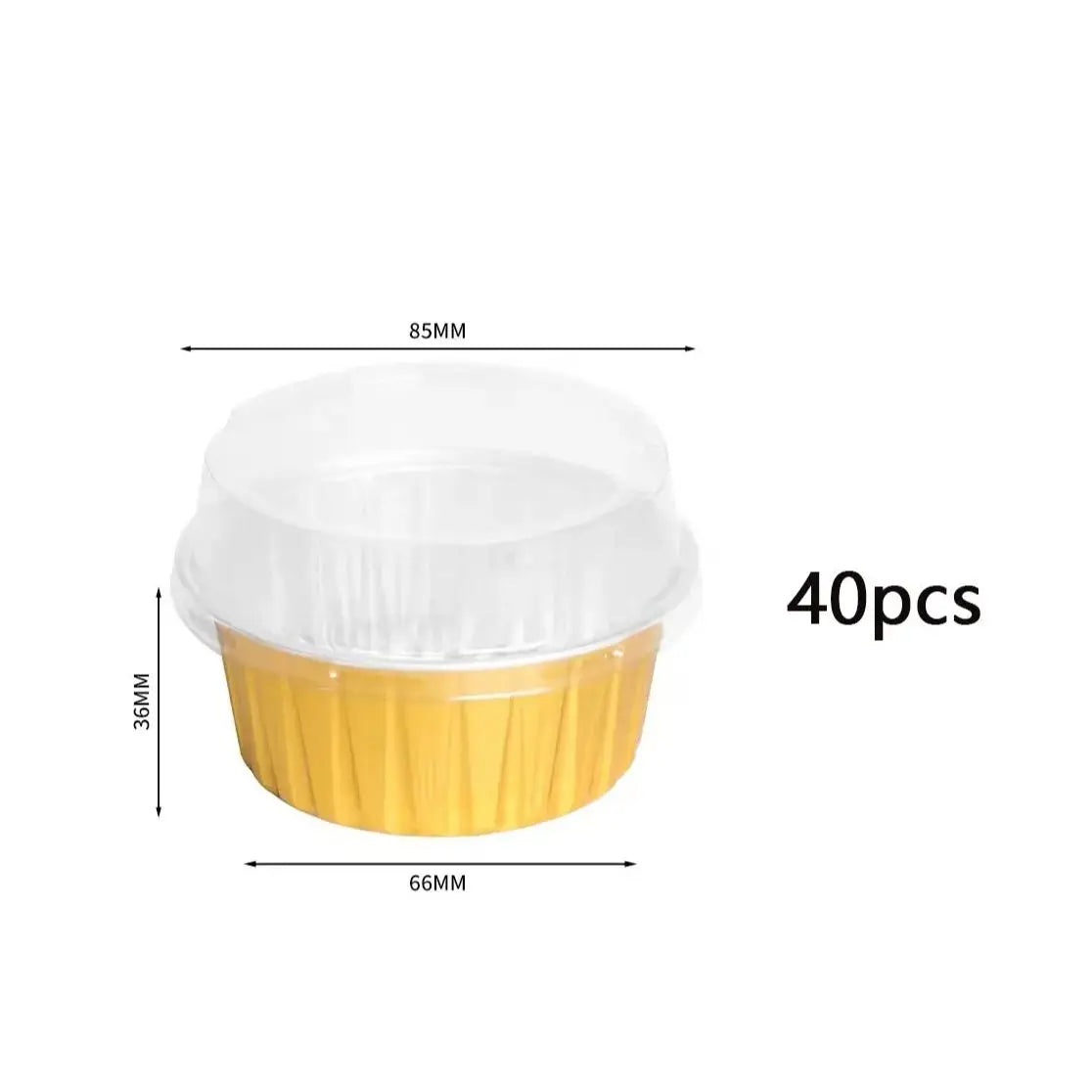 2"Zoll Mini Backform mit Deckel 🍮 – Aluminium Käsekuchen- & Puddingform, hitzebeständig & ideal für Dessert
