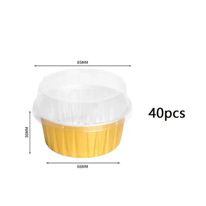 2"Zoll Mini Backform mit Deckel 🍮 – Aluminium Käsekuchen- & Puddingform, hitzebeständig & ideal für Dessert