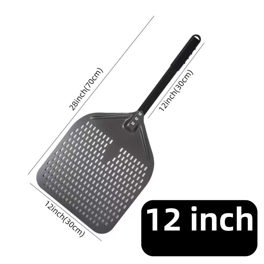Aluminium Pizzaschieber 🍕 – 6”–14” Brotschieber & Pizzaofen-Wendeschaufel, Hart Eloxiertes Backwerkzeug für Küche & Pizzabackofen