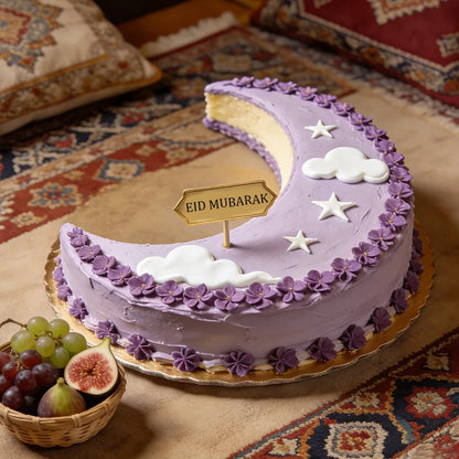 1/2 Stück Silikon-Kuchenform „Eid Mubarak“, mondförmig, Dessert-Mousse-Form, Ramadan-Dekoration für islamische muslimische Partys, DIY-Backwerkzeuge