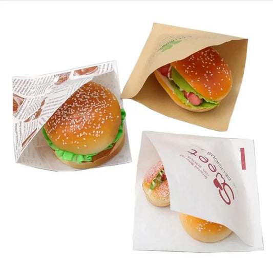 100er Pack Kraftpapiertüten 🥪 – 15x15 cm, offen, ideal für Donuts, Sandwiches, Brot & Bäckerei