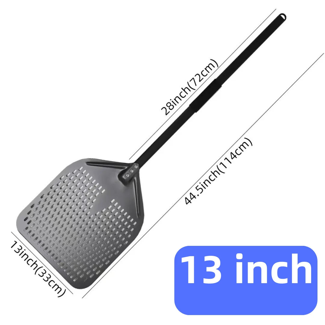 Aluminium Pizzaschieber 🍕 – 6”–14” Brotschieber & Pizzaofen-Wendeschaufel, Hart Eloxiertes Backwerkzeug für Küche & Pizzabackofen