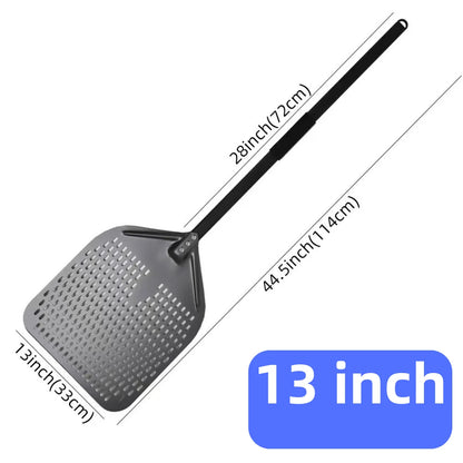 Aluminium Pizzaschieber 🍕 – 6”–14” Brotschieber & Pizzaofen-Wendeschaufel, Hart Eloxiertes Backwerkzeug für Küche & Pizzabackofen