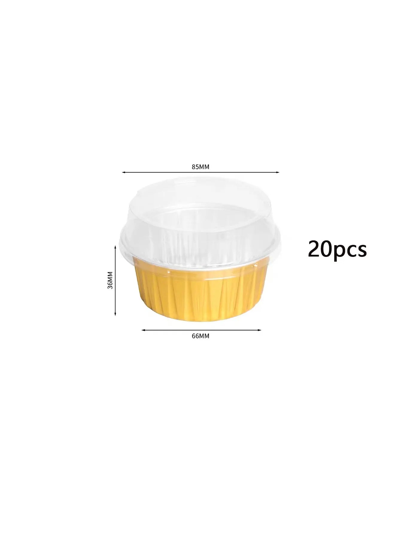 2"Zoll Mini Backform mit Deckel 🍮 – Aluminium Käsekuchen- & Puddingform, hitzebeständig & ideal für Dessert