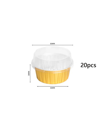 2"Zoll Mini Backform mit Deckel 🍮 – Aluminium Käsekuchen- & Puddingform, hitzebeständig & ideal für Dessert