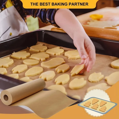 5–20 m Backpapier Rolle 🍪 – Antihaftbeschichtet & vorgeschnitten für Backofen, Airfryer & Grill